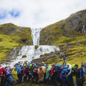 Lares Trek; The stunning waterfall