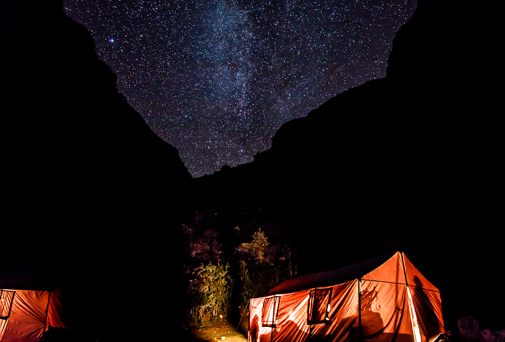 Lares Trek at night



